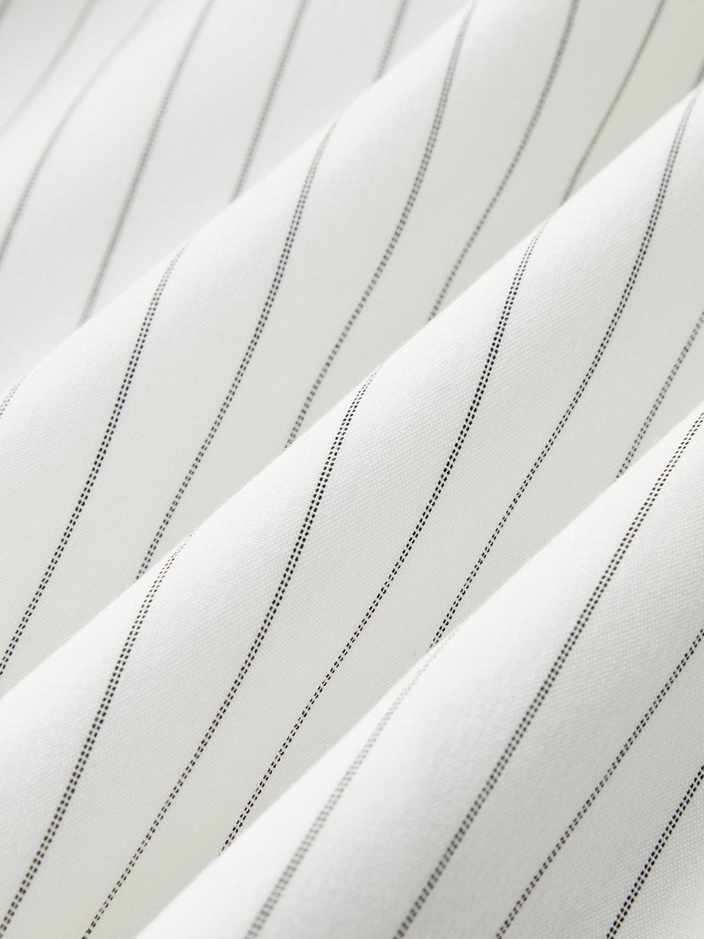 Robe longue froncée sans manches à rayures en mélange de coton