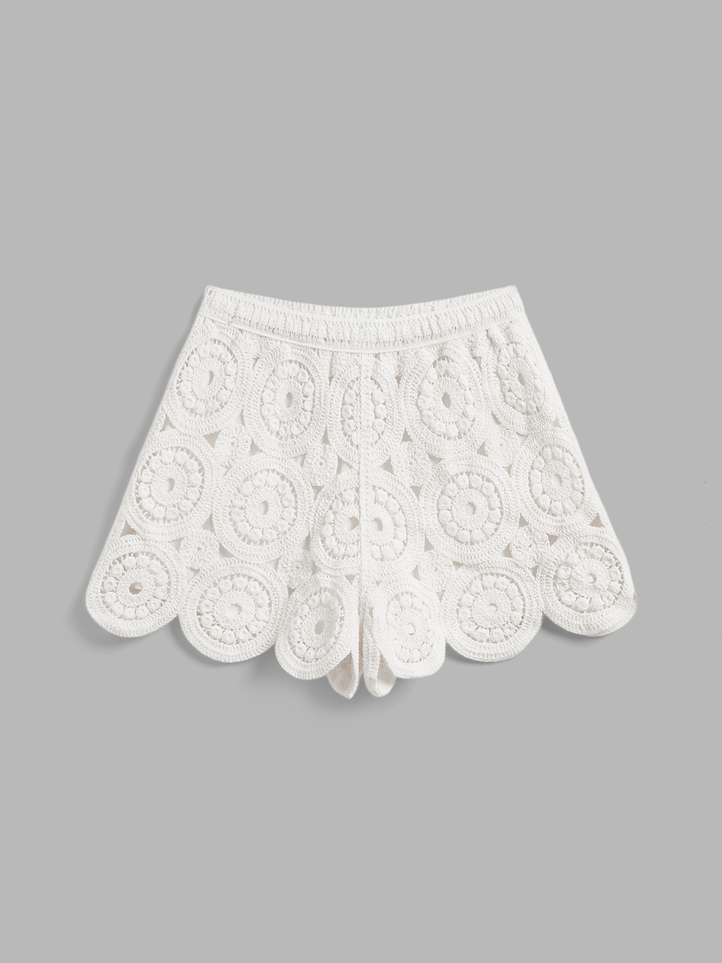 Häkelspitze Kurzarm-Oberteil & Shorts Set