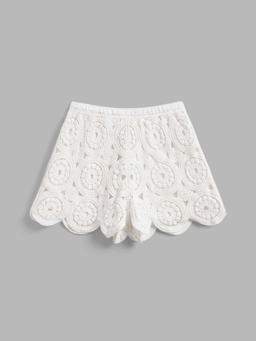 Häkelspitze Kurzarm-Oberteil & Shorts Set