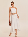 Maxikleid mit Ring-Detail und Cut-Outs