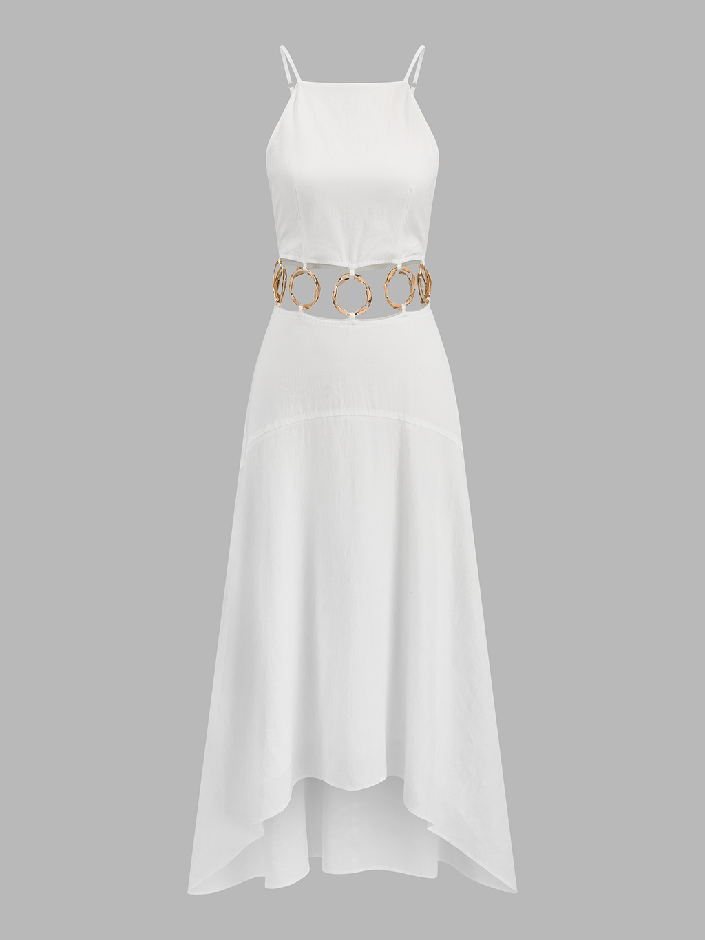 Maxikleid mit Ring-Detail und Cut-Outs