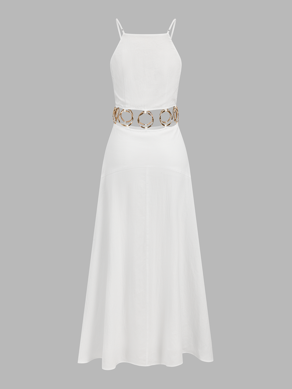 Maxikleid mit Ring-Detail und Cut-Outs
