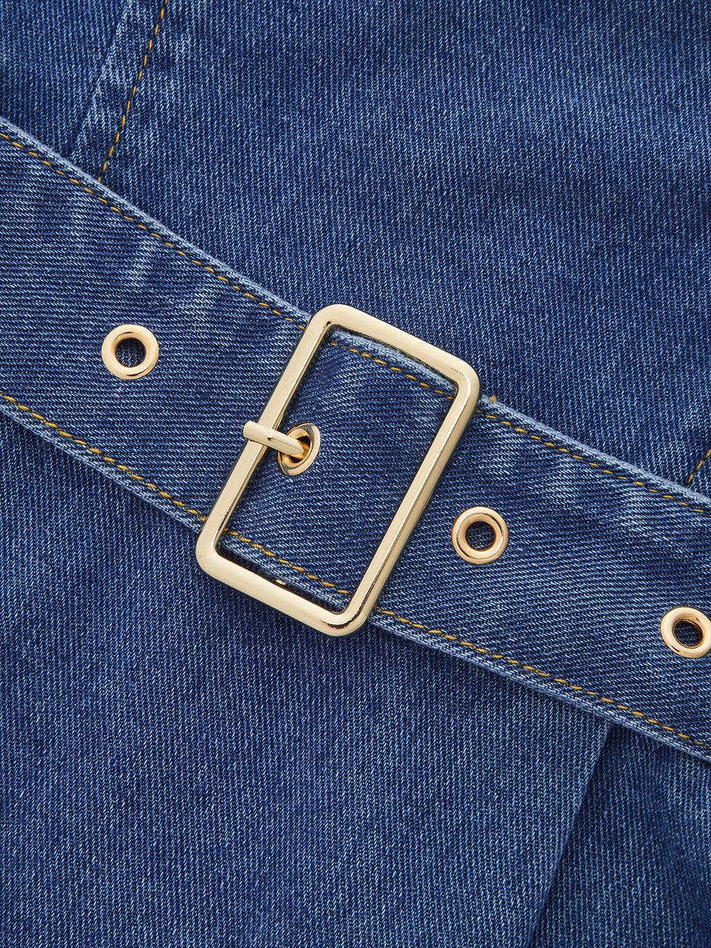 Jeans-Cami-Minikleid mit Gürtel