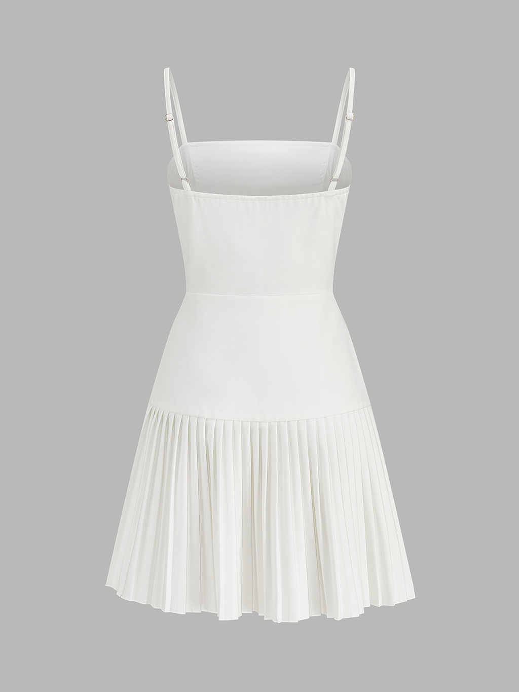 Plissiertes Cami-Minikleid