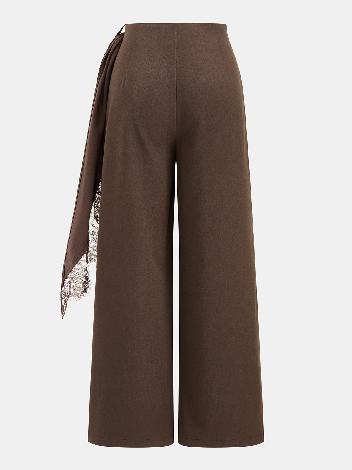 Pantalon large en dentelle à nouer