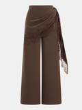 Hose mit weitem Bein, Spitze und Drapierung