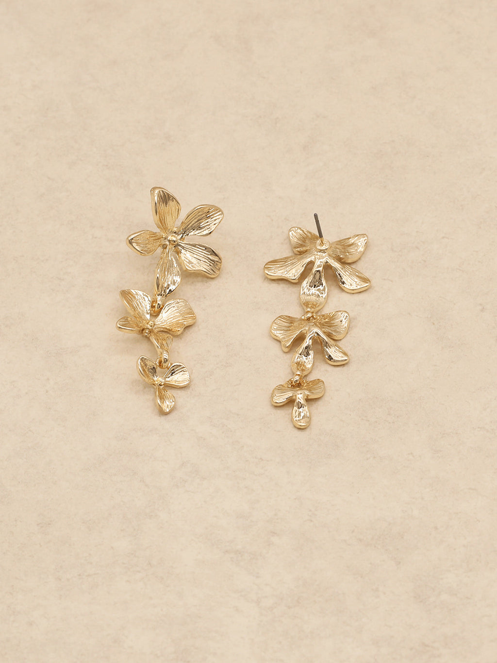 Boucles d'oreilles pendantes fleurs en cascade