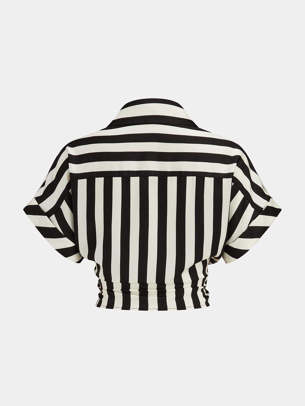 Gestreiftes Twisted-Shirt & Hose mit Gürtel Set