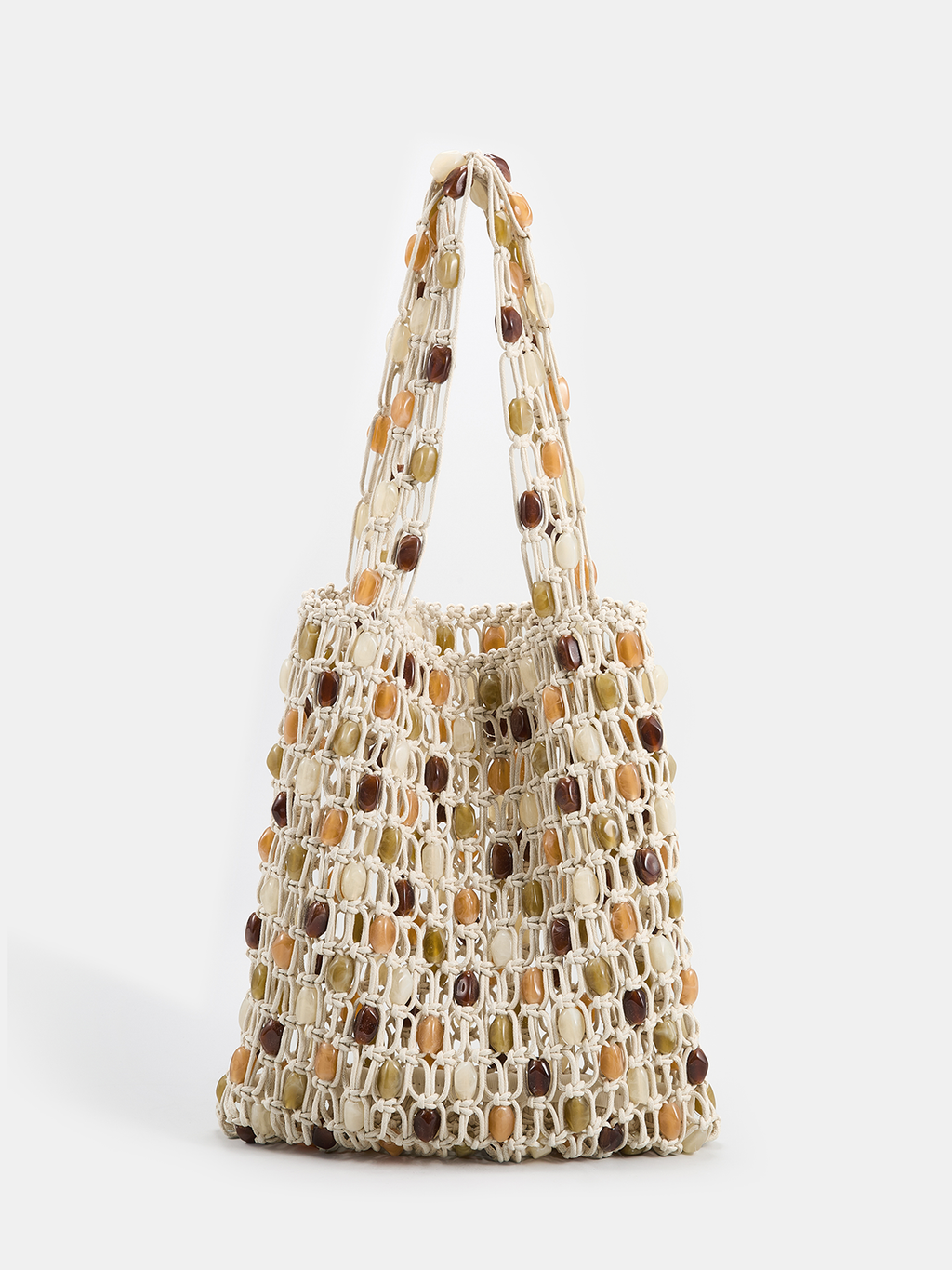Handgewebte Perlen-Schultertasche