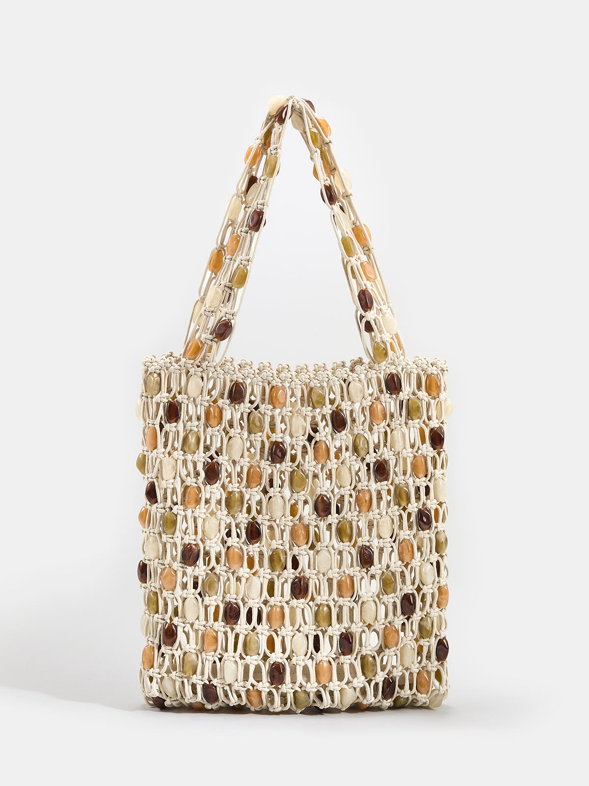 Handgewebte Perlen-Schultertasche
