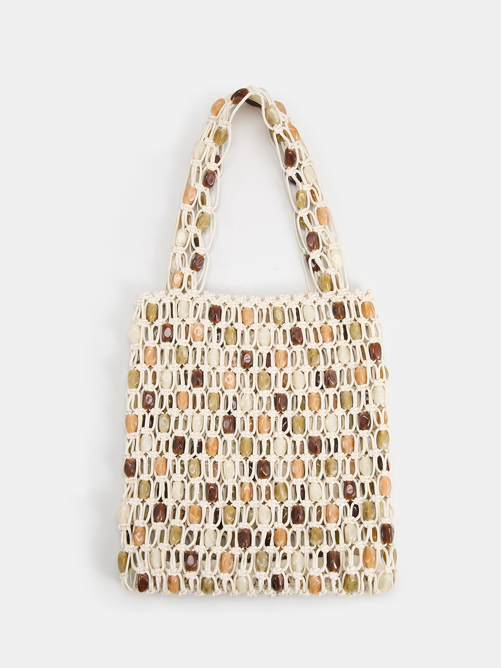 Handgewebte Perlen-Schultertasche