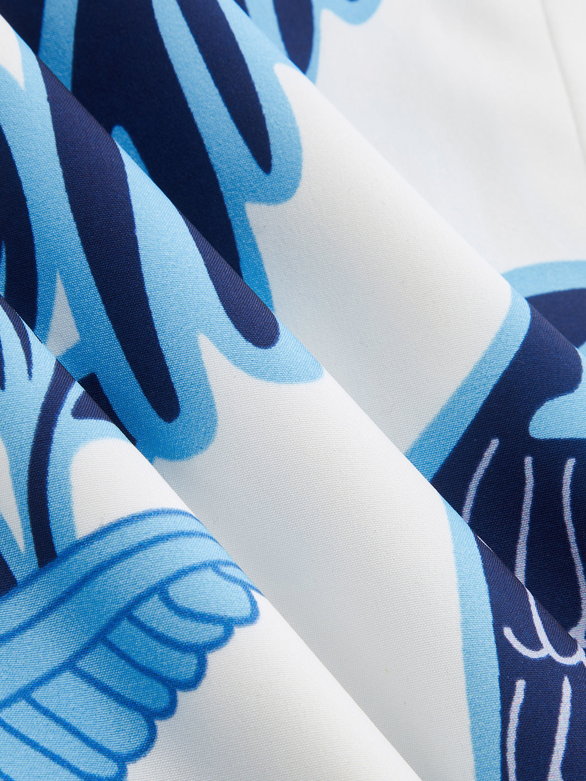 Robe longue étagée à imprimé tropical