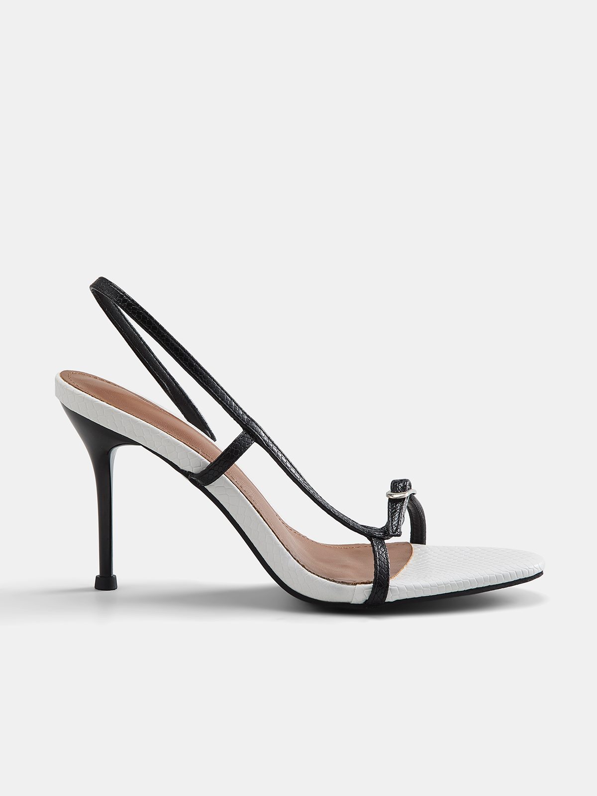 Offene Slingback-Sandaletten mit Stilettoabsatz