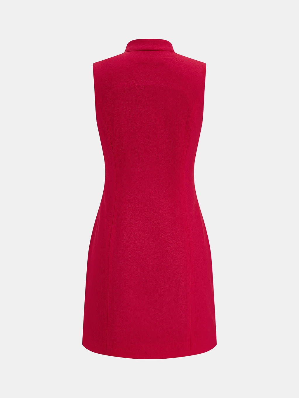 Mandarin Collar Keyhole Bodycon Mini Dress