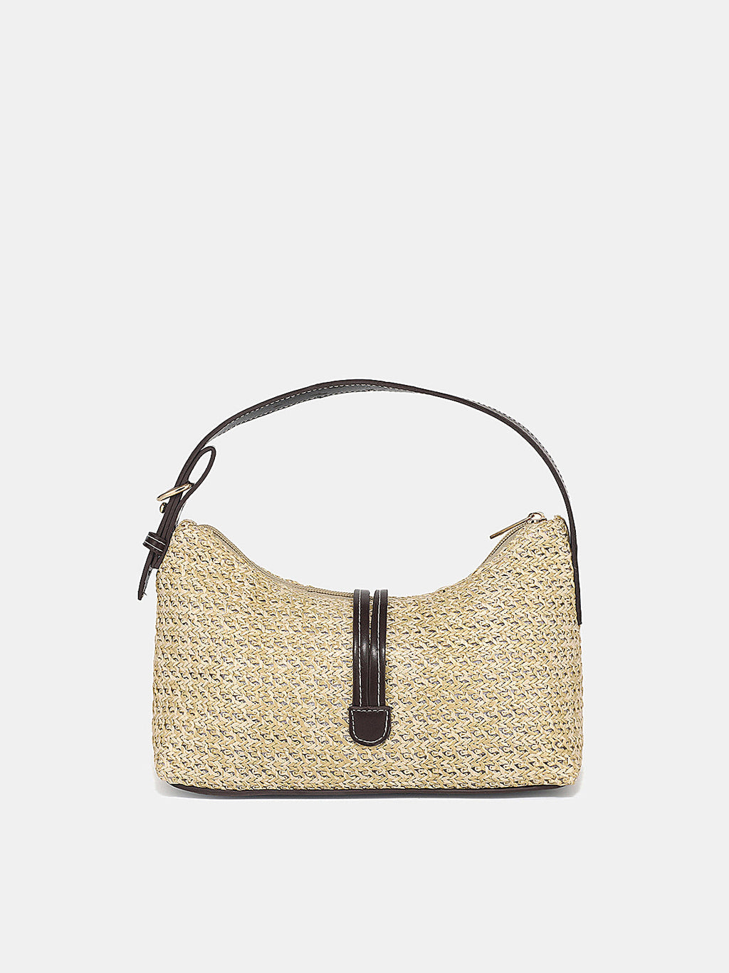 Sac à bandoulière tressé en paille