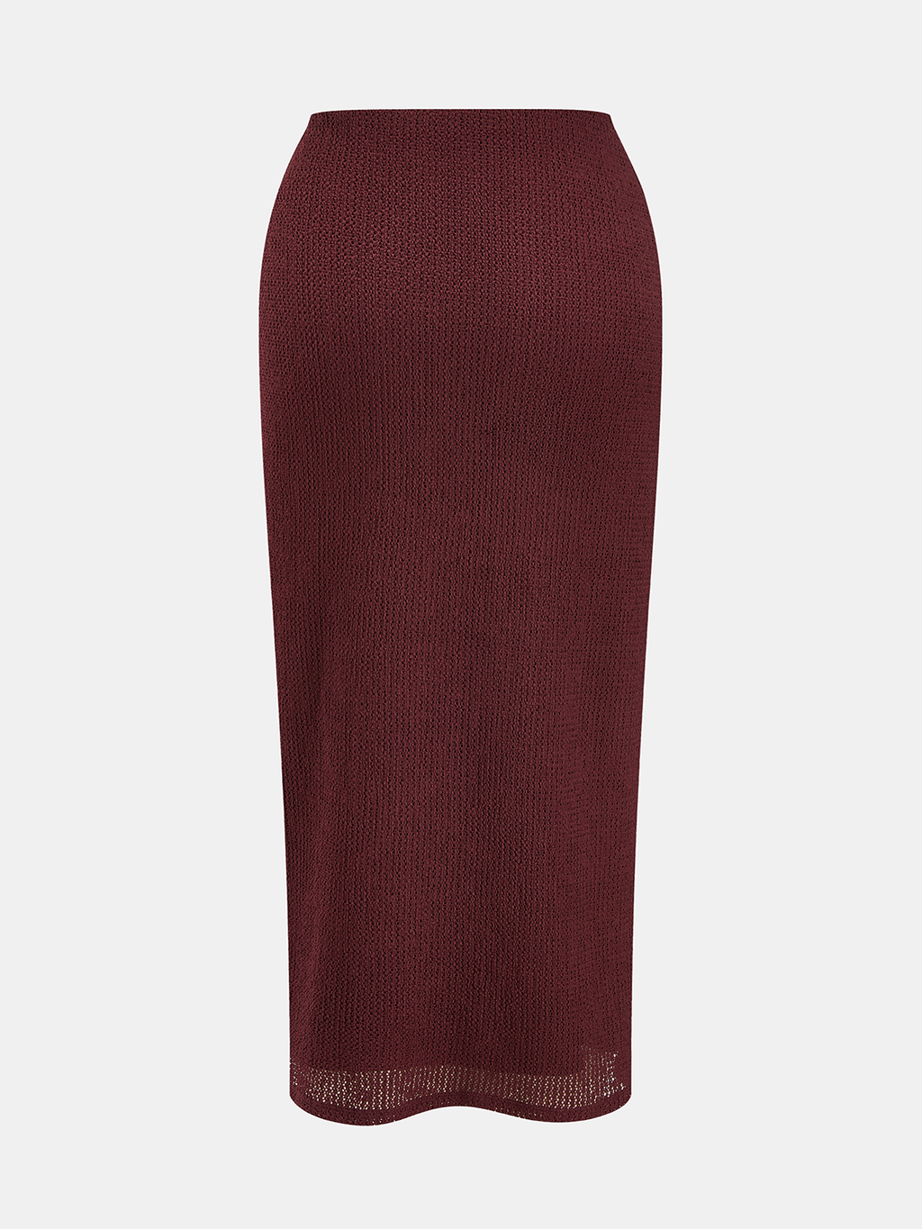 Strukturiertes One-Shoulder-Top und Midirock-Set