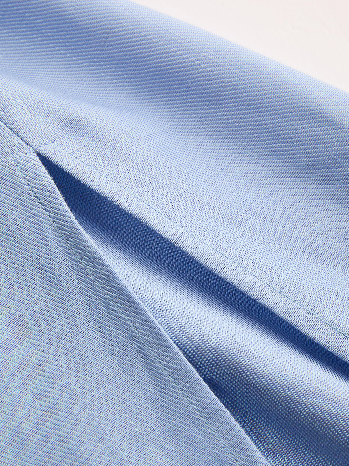 Trägerloses Midikleid aus Leinenmix mit Cut-Outs