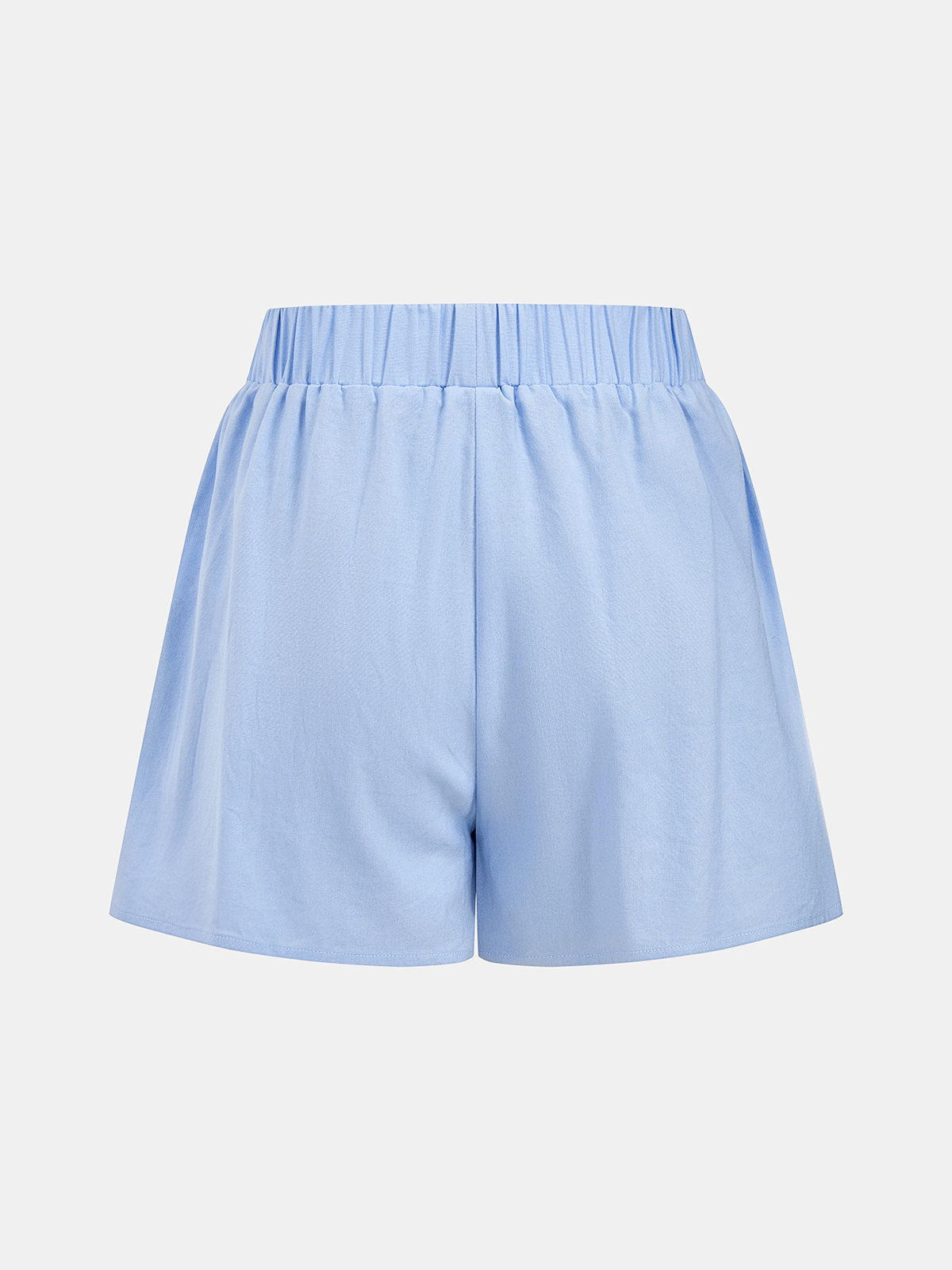 Ensemble Top Peplum Froncé Épaules Dénudées et Short