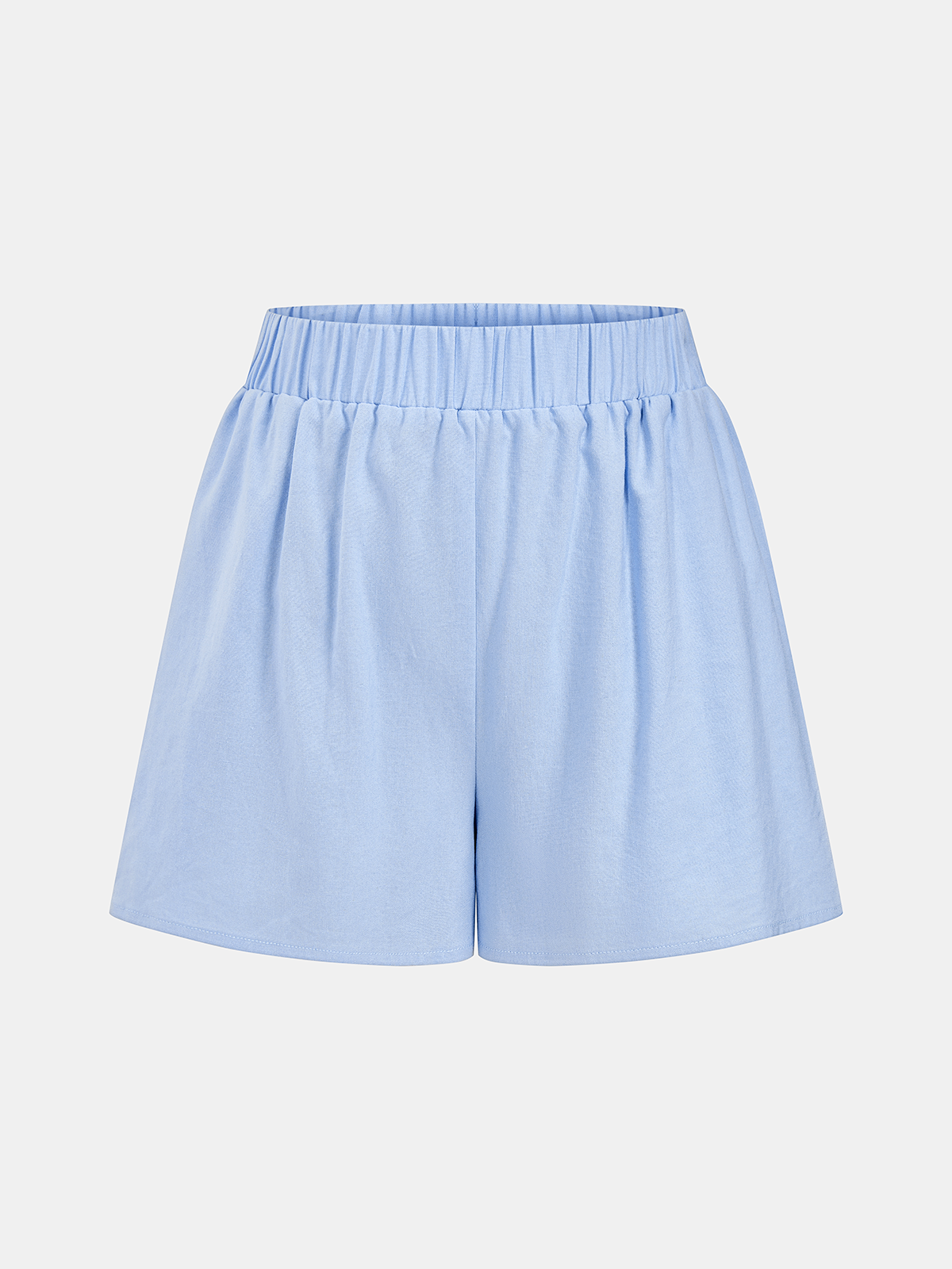 Ensemble Top Peplum Froncé Épaules Dénudées et Short