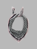 Lace Trim Gingham Scarf