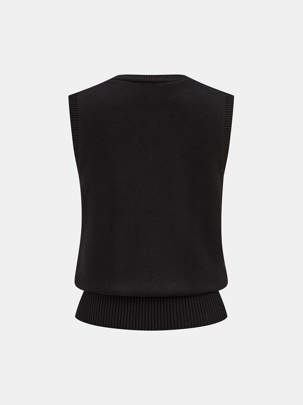 Gilet en maille col V brodé floral 3D