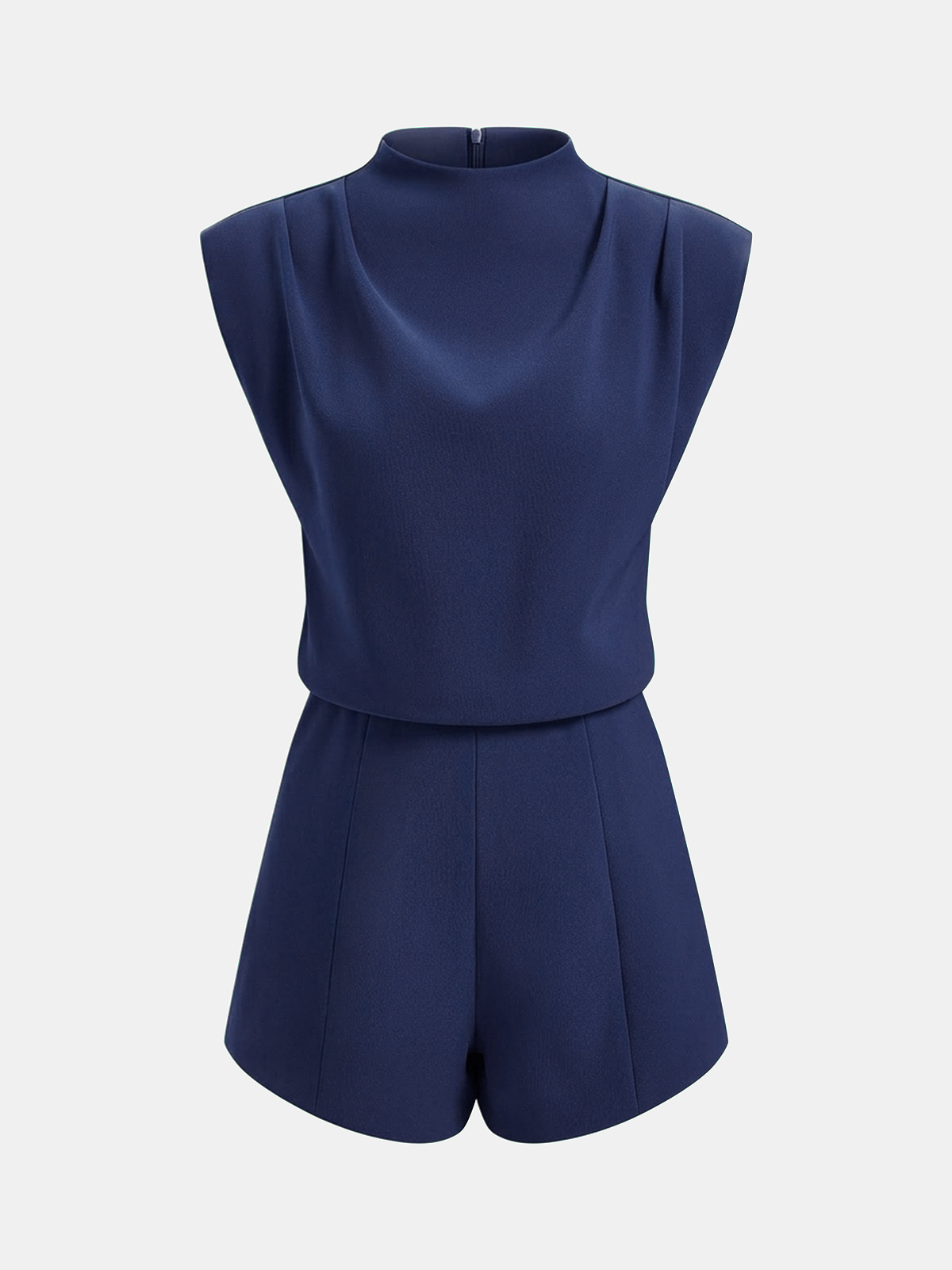Ärmelloser Neckholder-Jumpsuit mit Drapierung