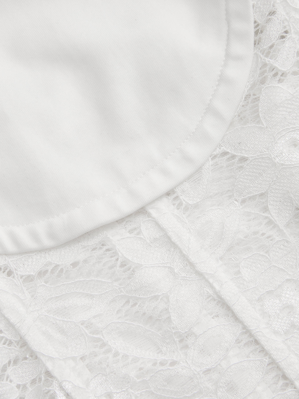 T-shirt à manches courtes et corset en dentelle