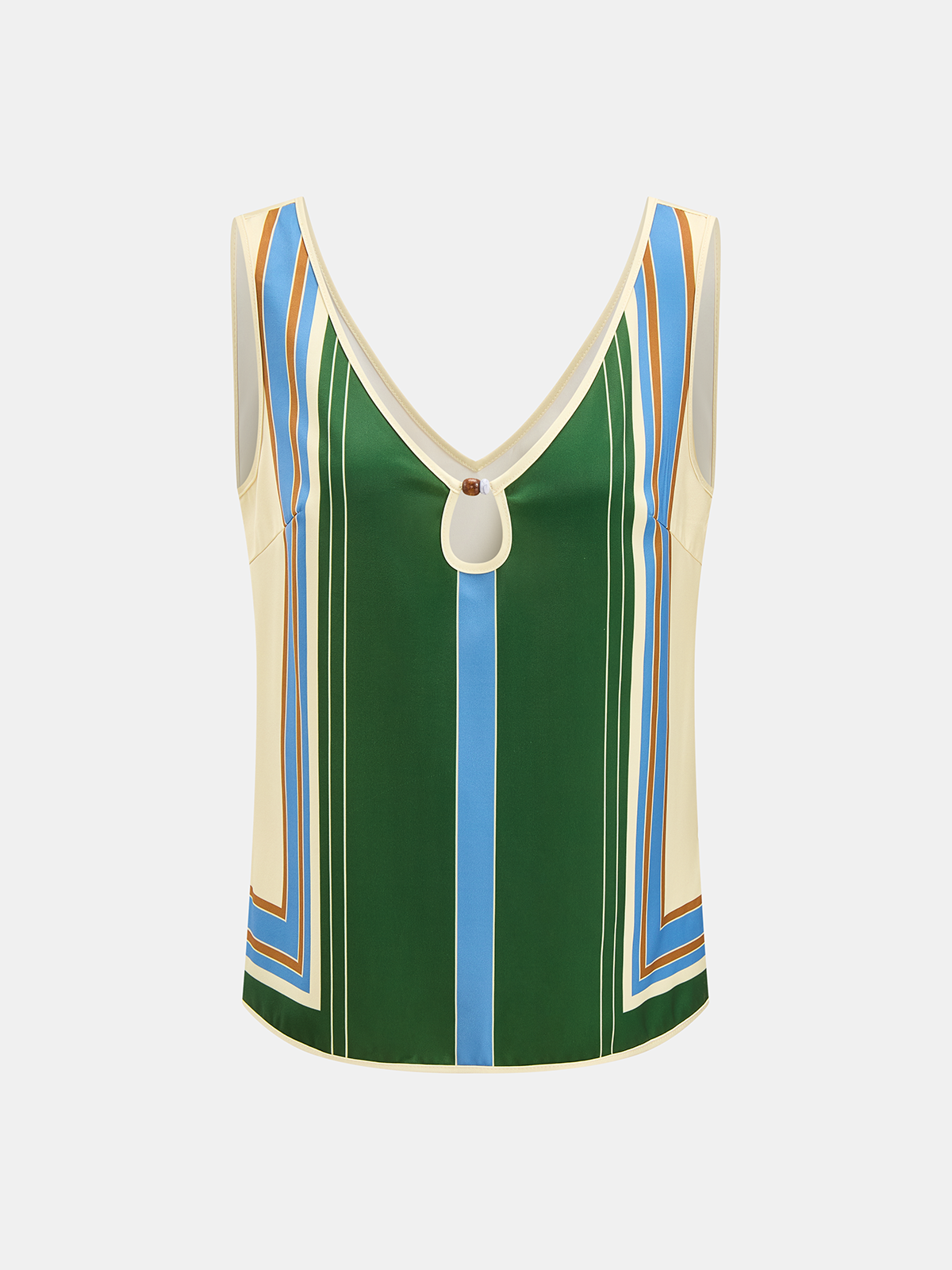 Set aus geometrisch gemustertem Cami-Top und weiter Hose