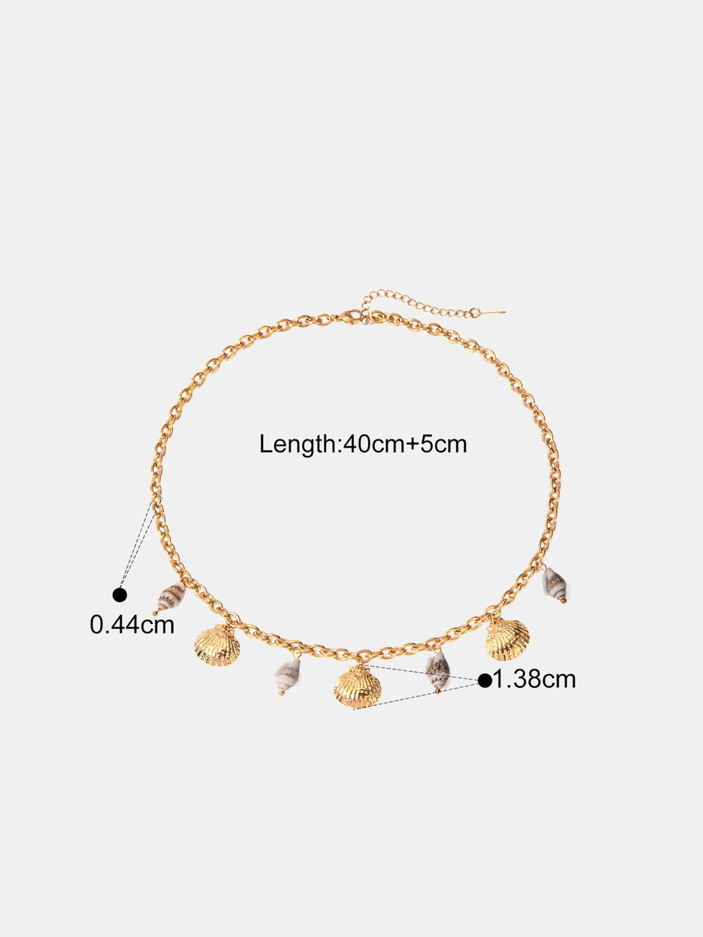 Collier pendentif breloque coquillage