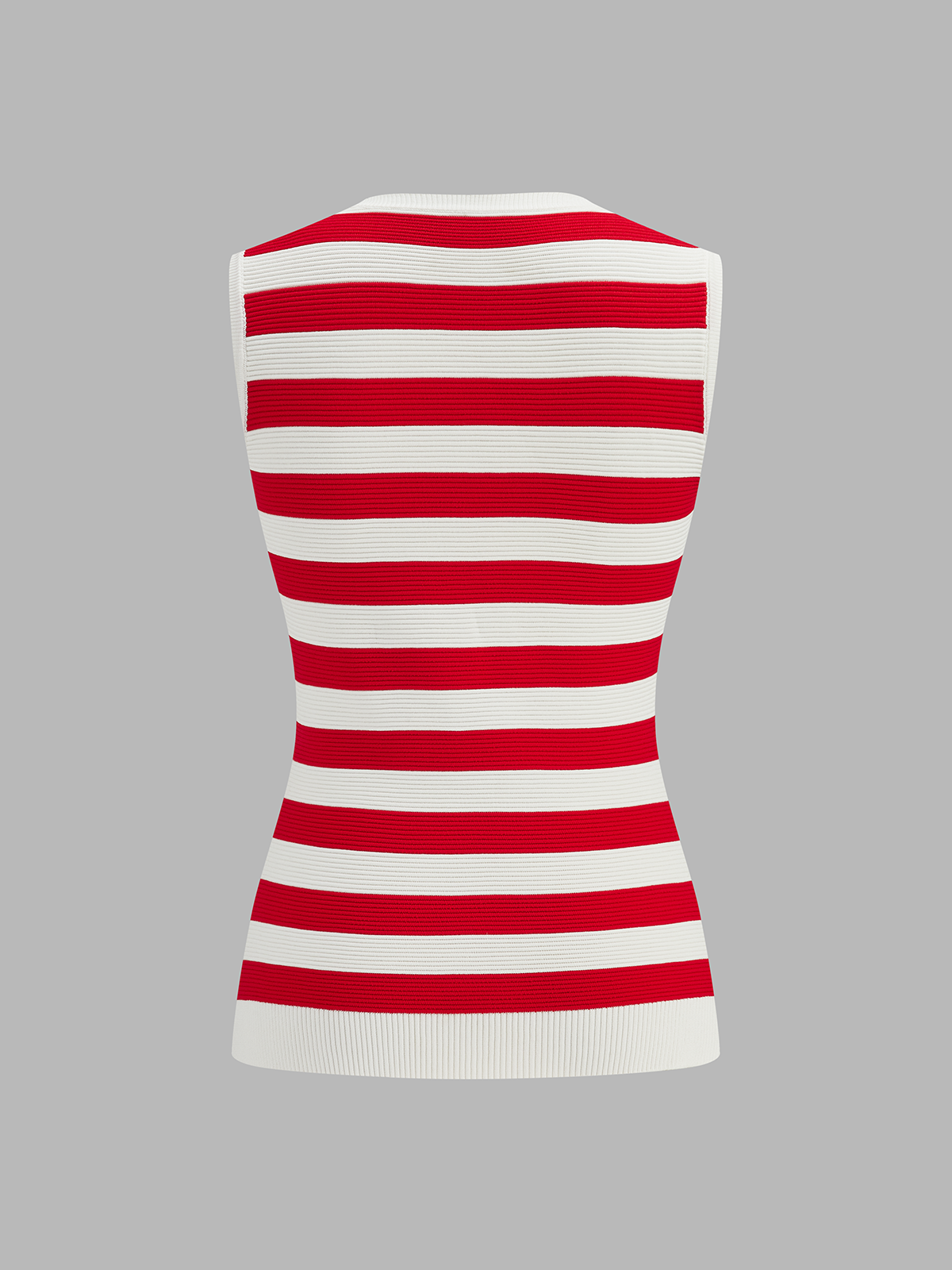 Ensemble débardeur en maille rayée et short