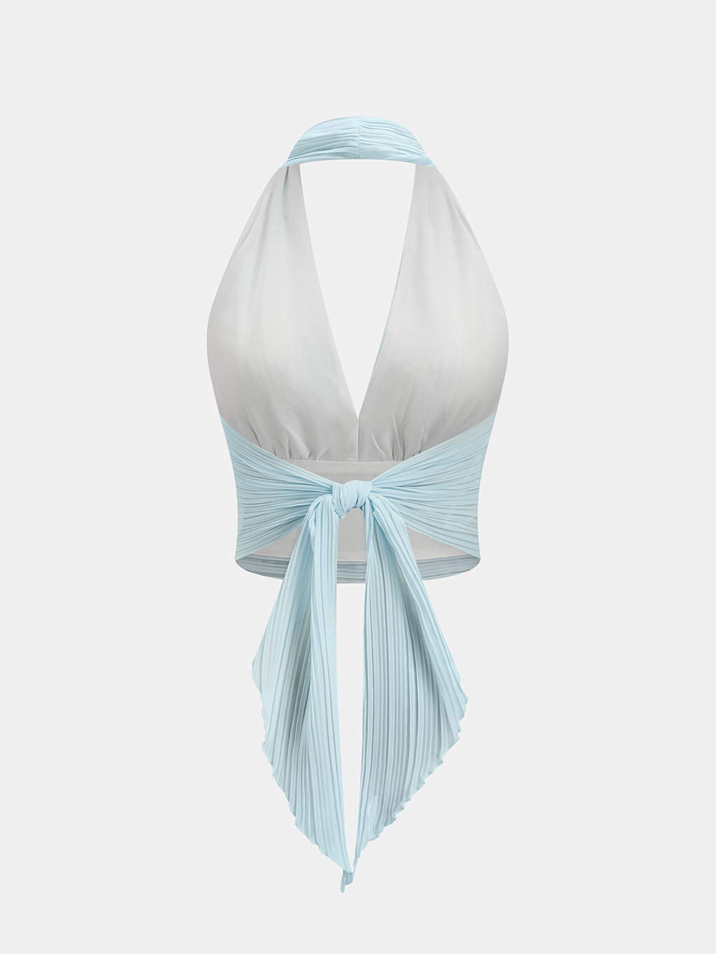Plissé Halter Crop Top & Maxi Skirt Set