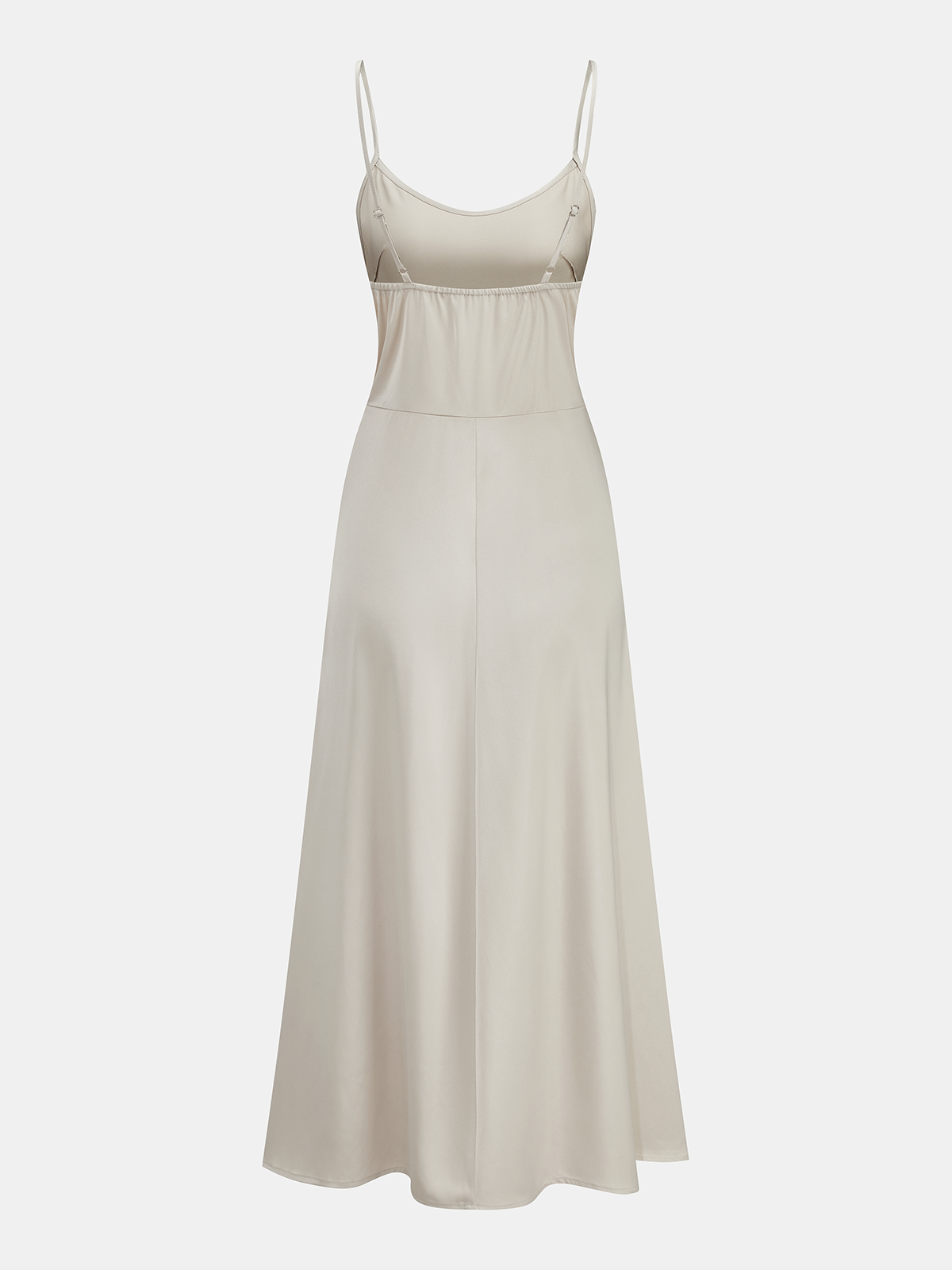 Zweiteiliges Set: Satin-Cami-Kleid & Spitzenweste