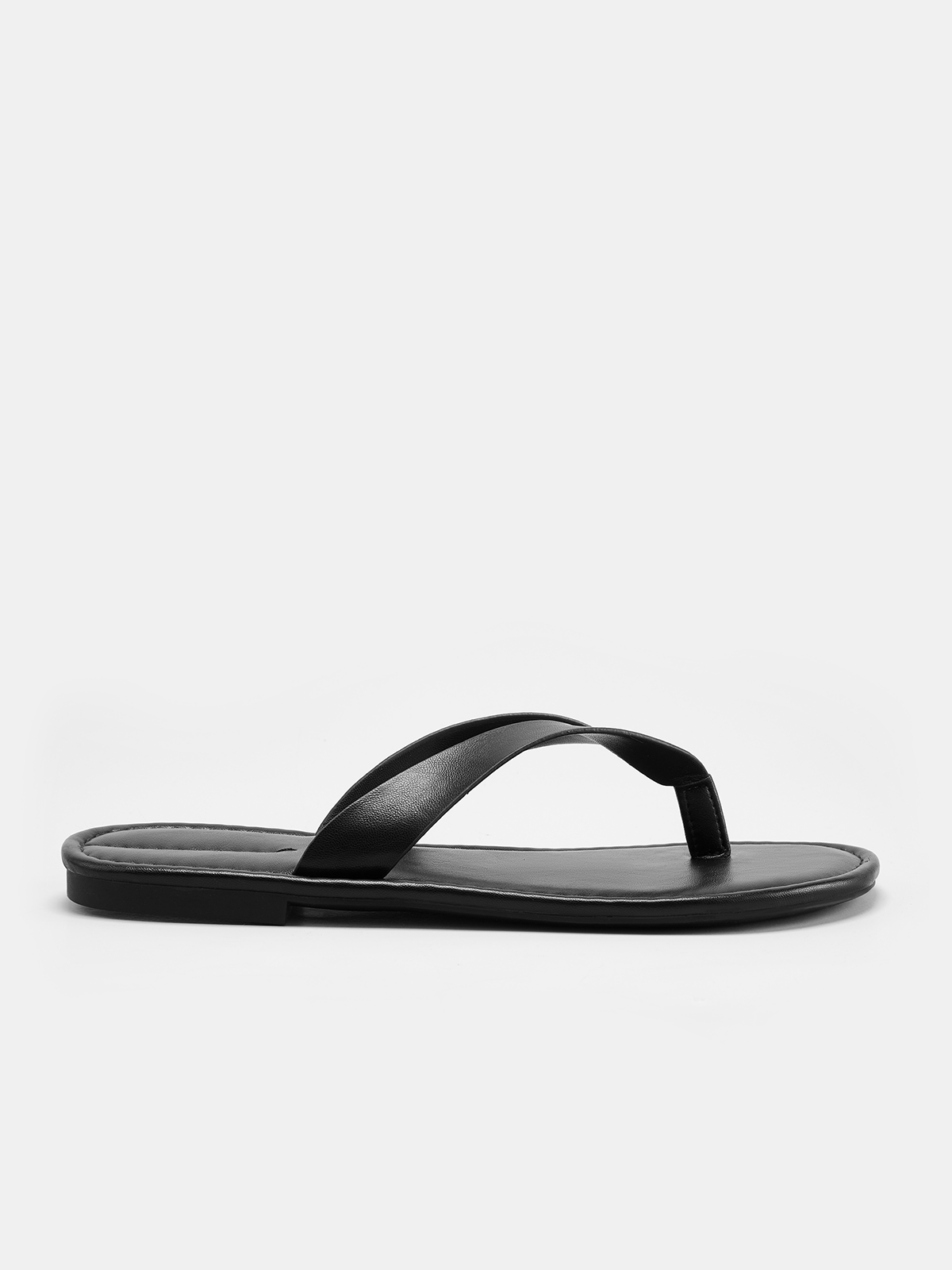 Tongs décontractées en cuir véritable