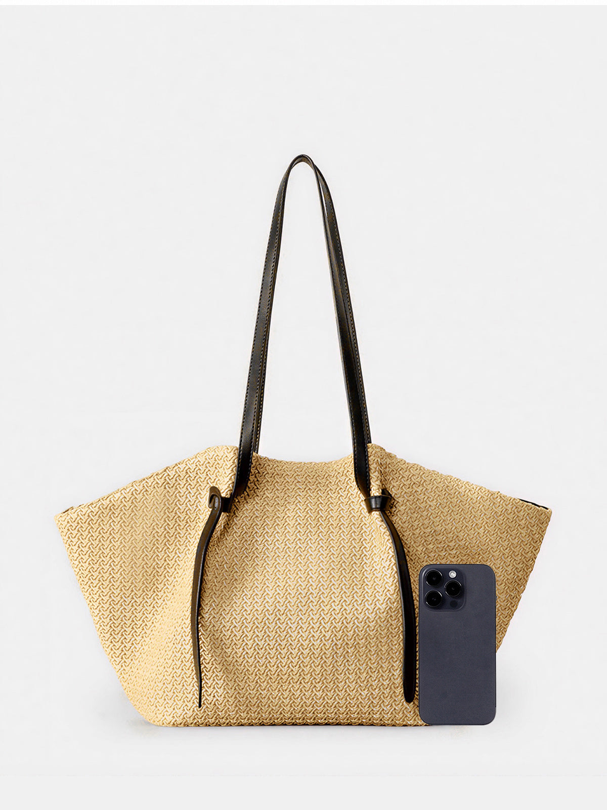 Grand sac fourre-tout en paille tressée