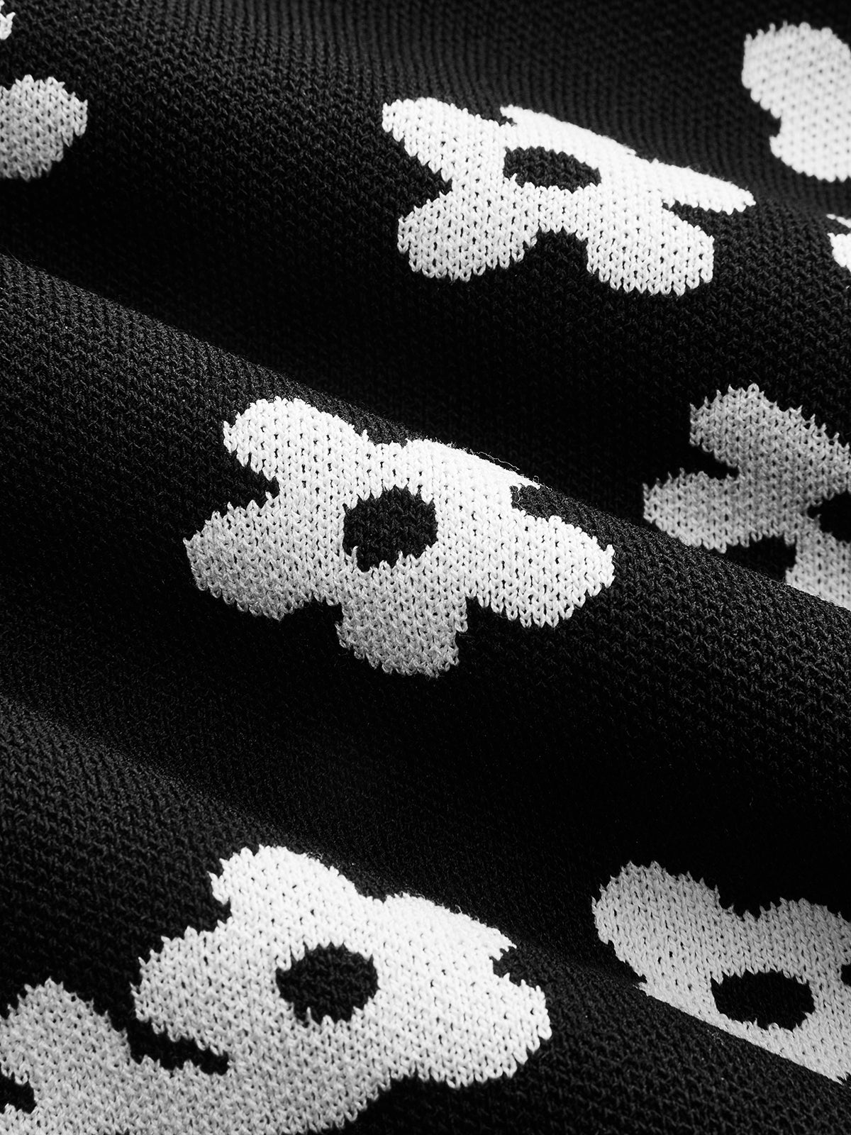 Robe midi sans manches en maille imprimée florale