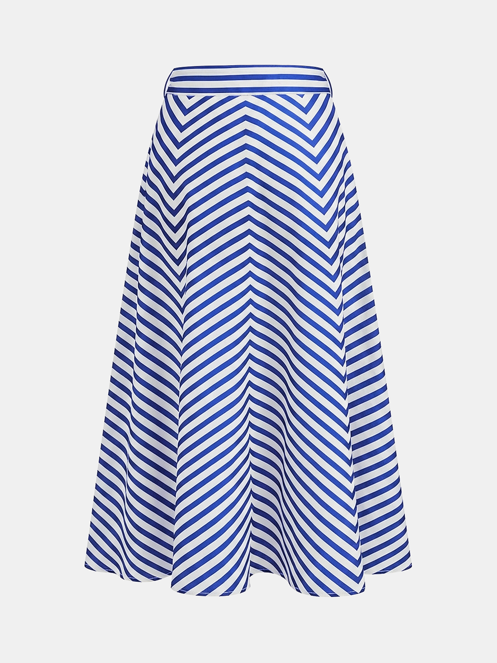 Ensemble crop top caraco et jupe à chevrons
