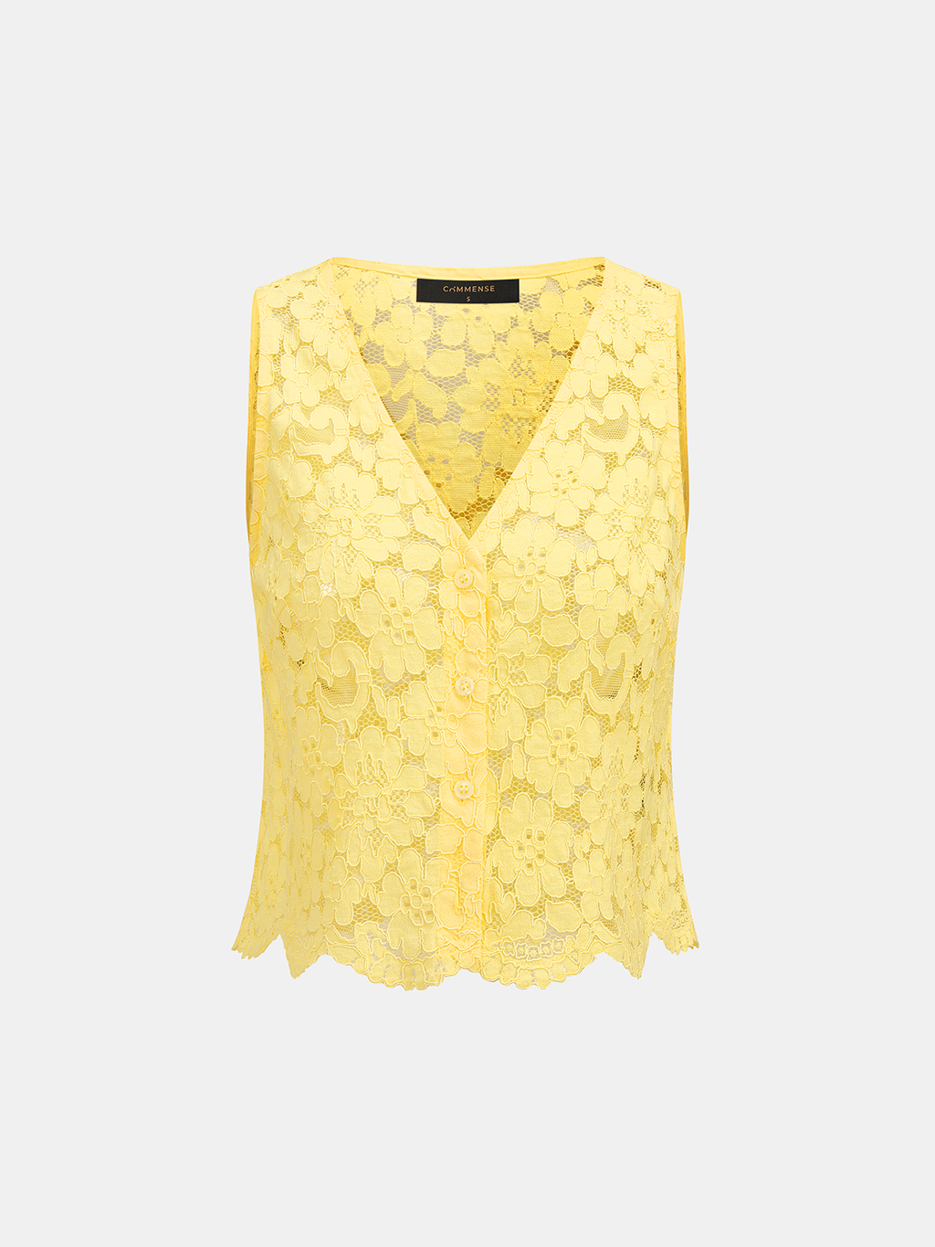 Ensemble haut sans manches et short en dentelle