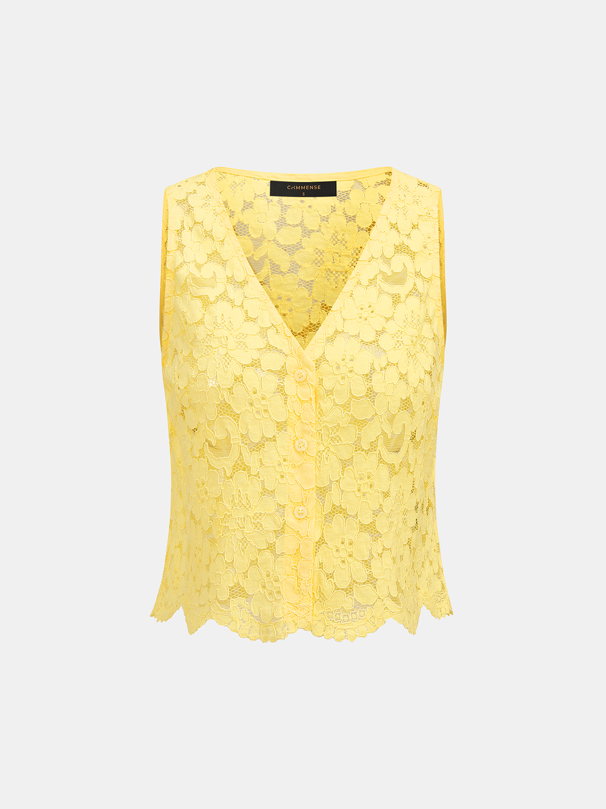 Ensemble haut sans manches et short en dentelle