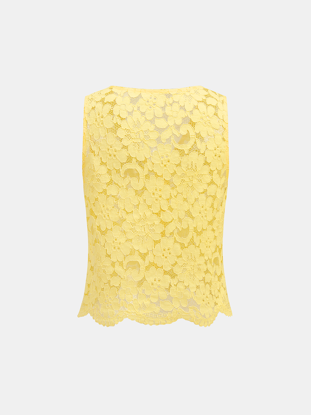 Ensemble haut sans manches et short en dentelle