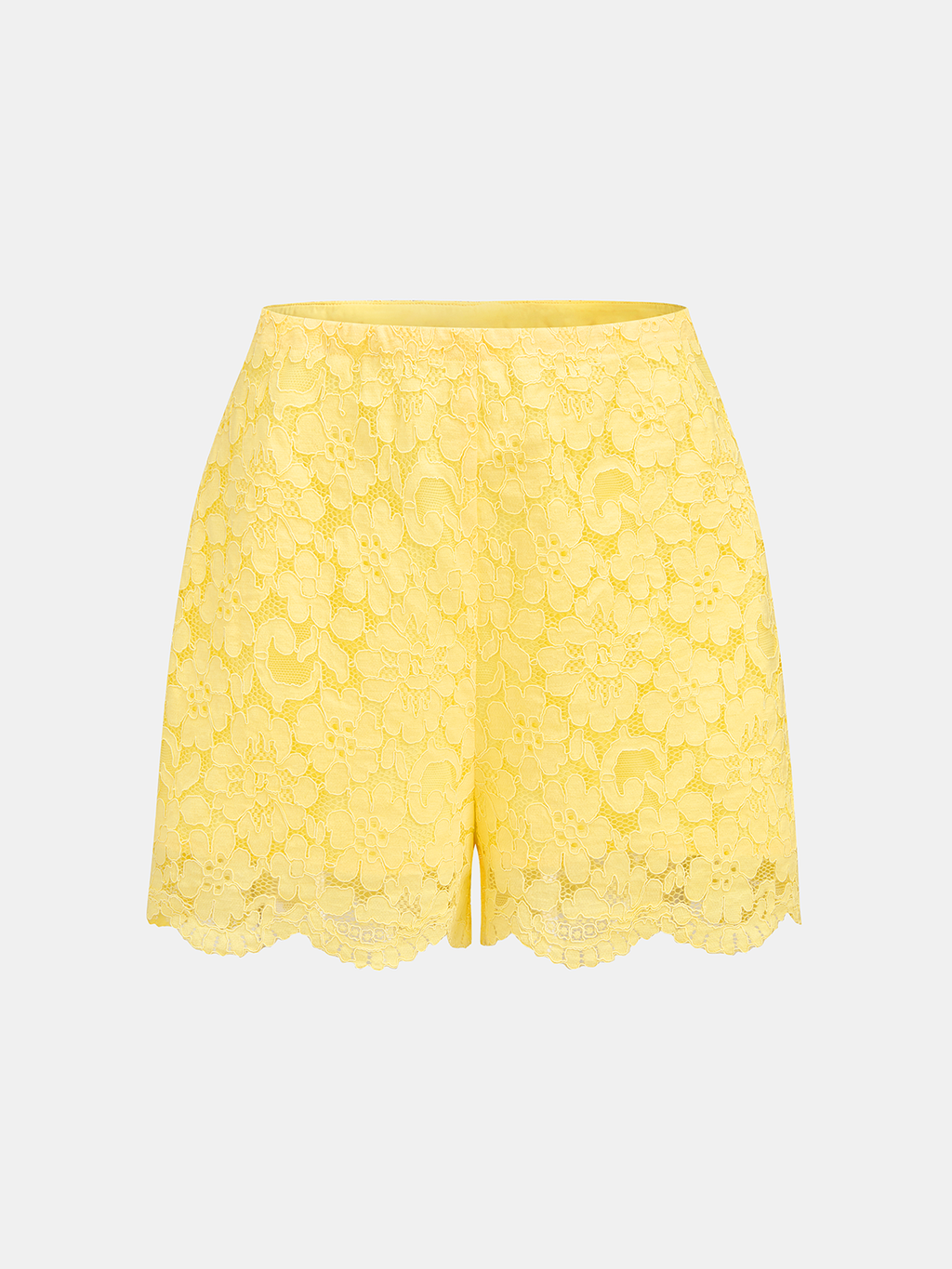 Ensemble haut sans manches et short en dentelle