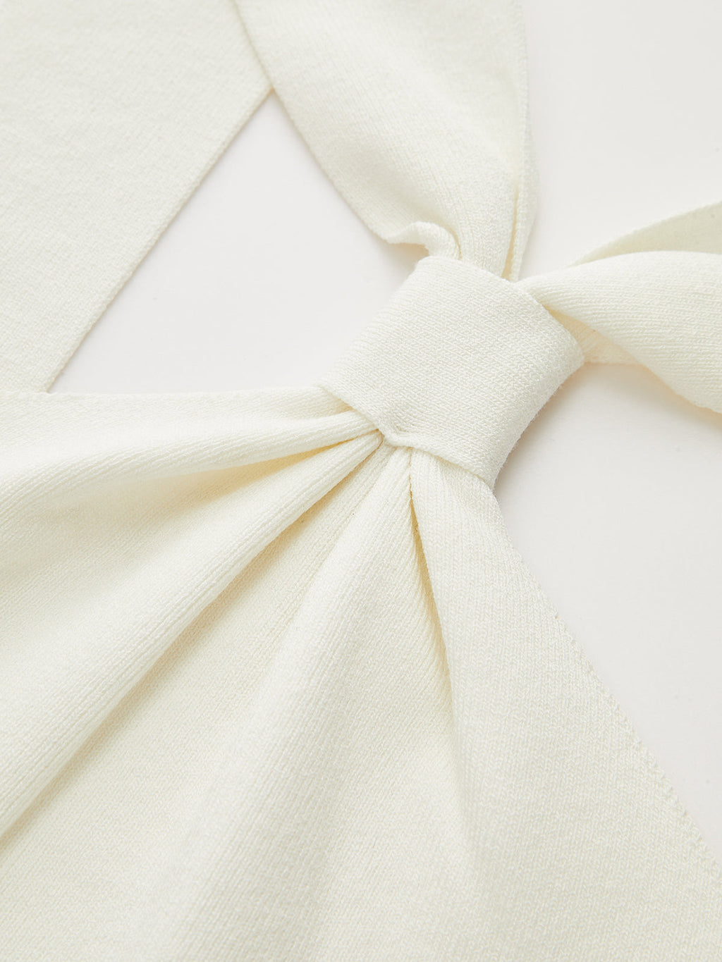 Knot Detail Ribbed Knit Tank Top