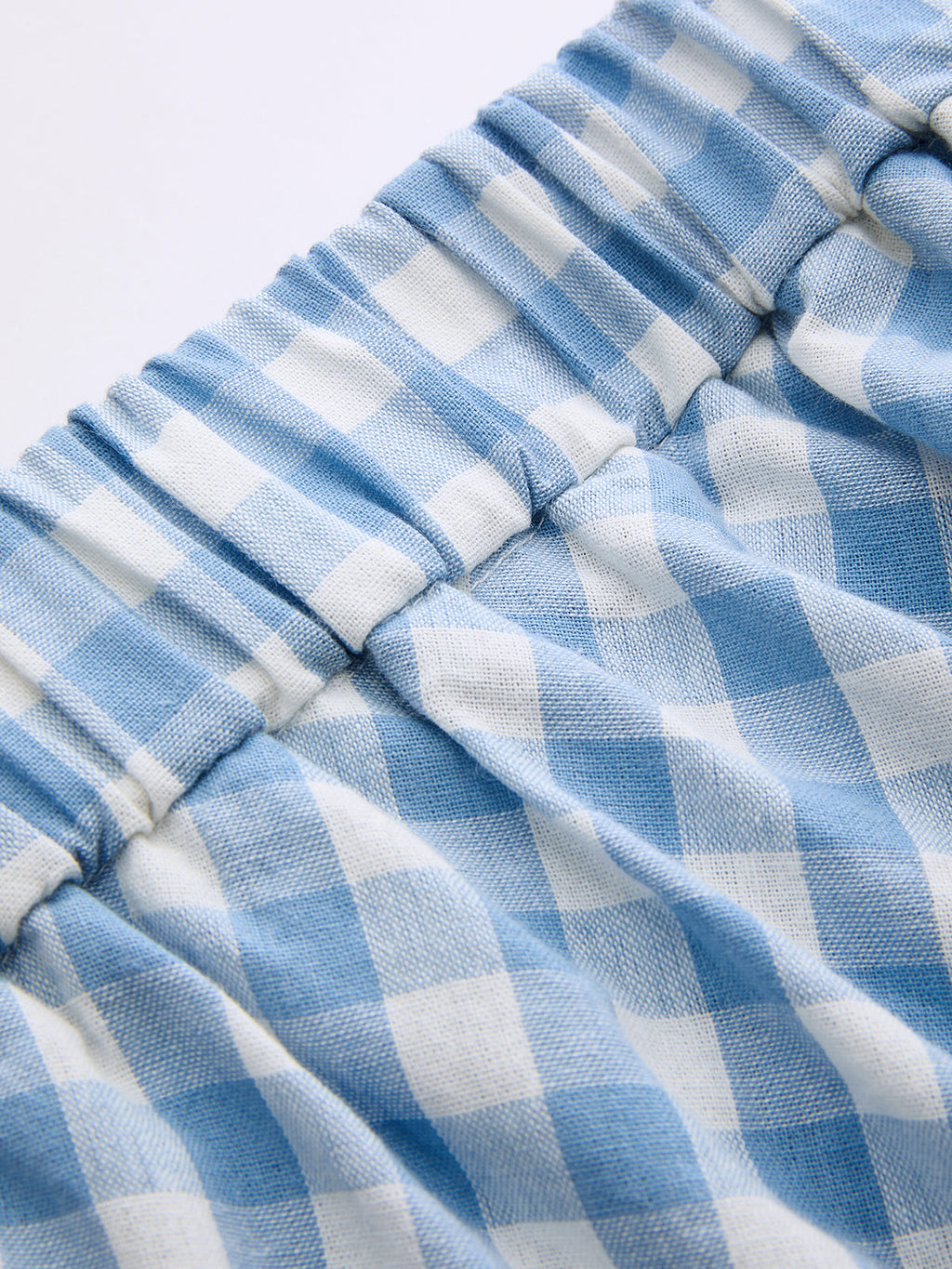 Gingham-Wickel-Cami-Top und Midirock-Set
