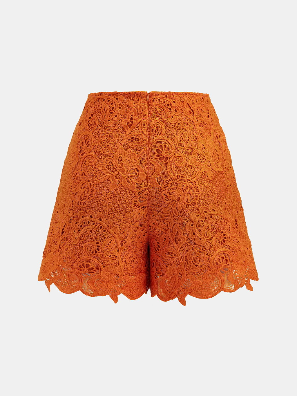 Short en guipure taille mi-haute