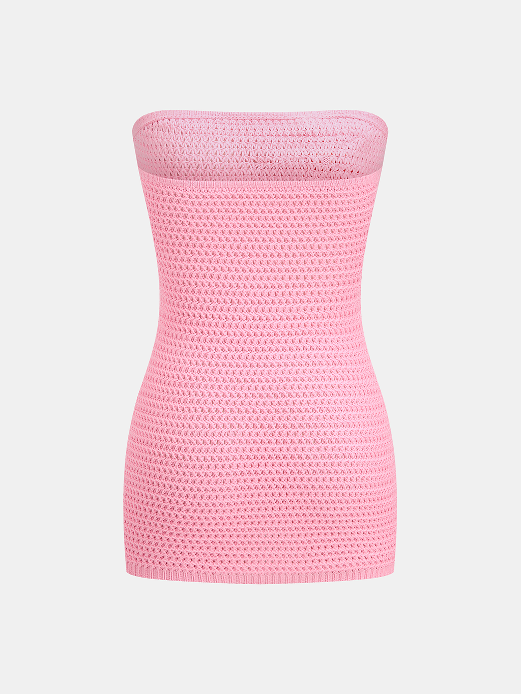 Seestern-Häkel-Mini-Kleid ohne Träger