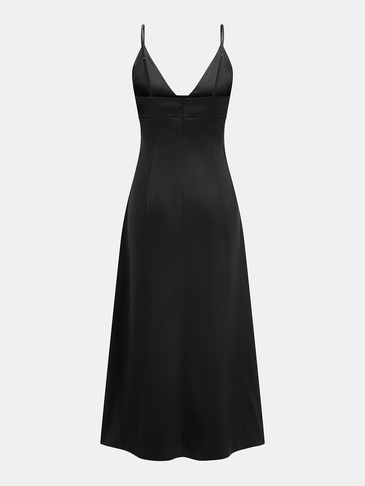 Zweiteiliges Set: Langes Top mit tiefem V-Ausschnitt und Hose