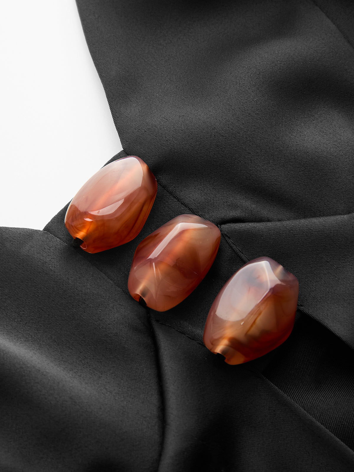 Ensemble deux pièces caraco long et pantalon à col en V profond