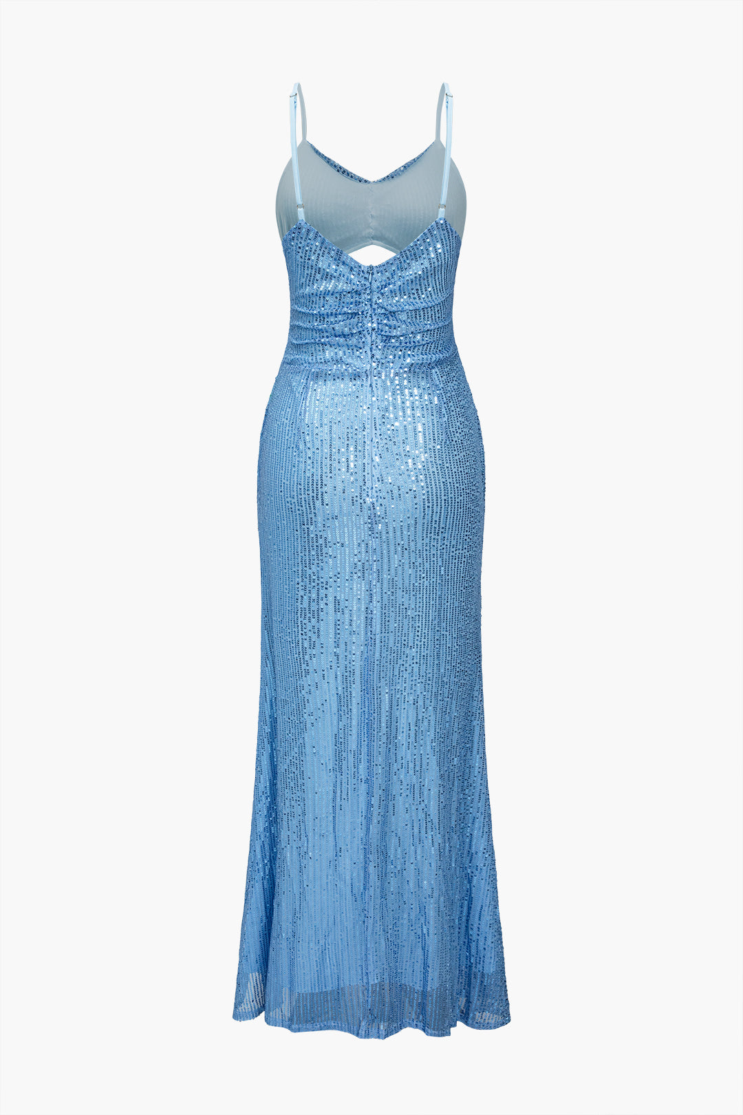 Sequin Hollow Out Sleeveless Maxi Dress